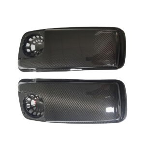 Carbon Fiber Side Case Lids with Speaker Cutouts for Harley Touring 2014–2023